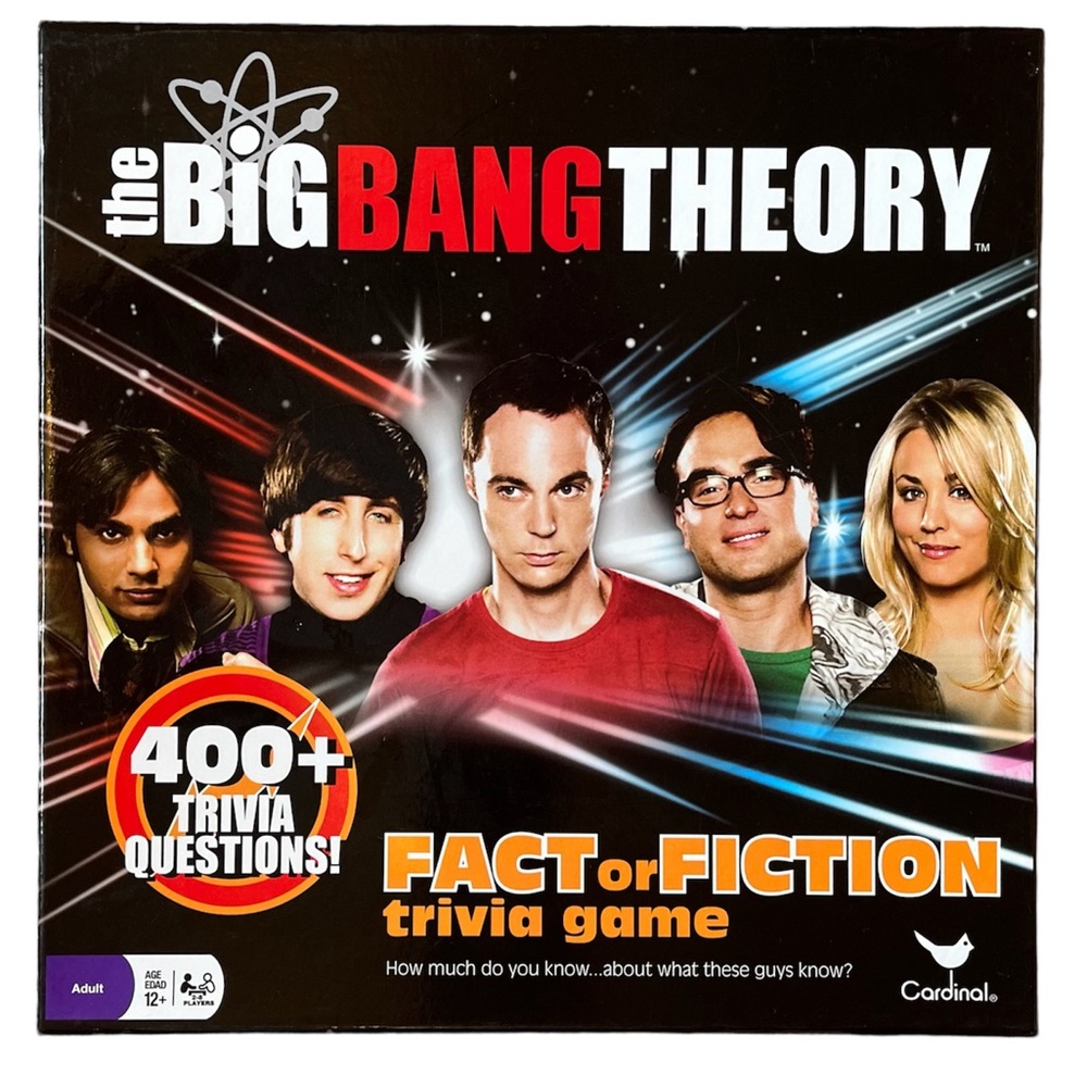 The Big Bang Theory Fact or Fiction Trivia Game Cardinal Board Game Warner Bros